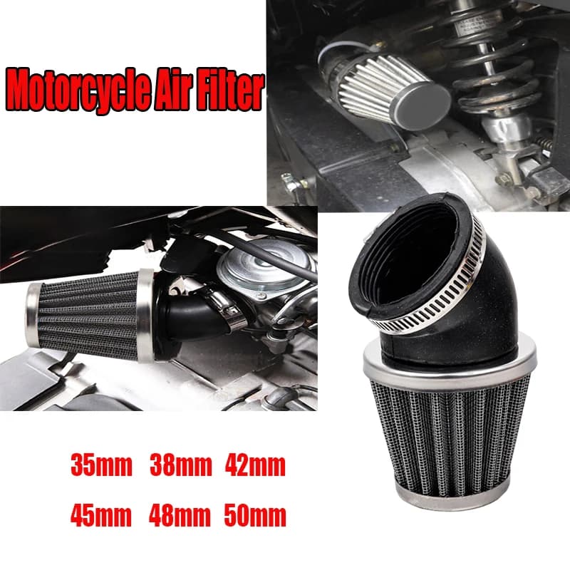 35-50mm universale Moto filtro aria Moto carburatore tubo di aspirazione aria Moto parti di ricambio per 50cc 110cc 125cc 140cc