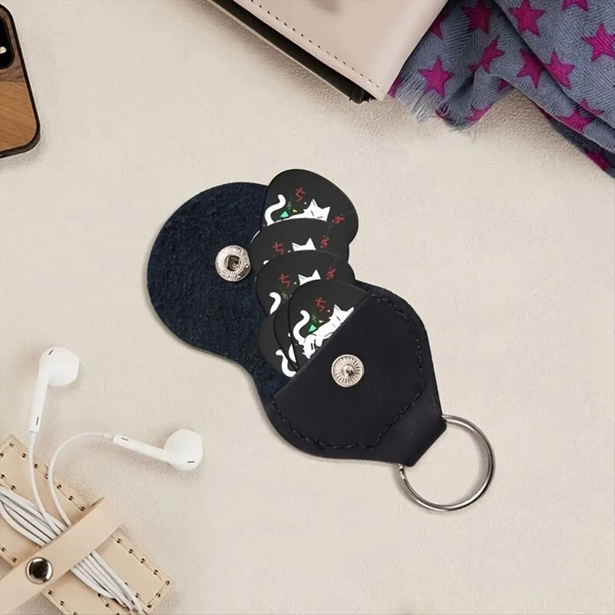 Plettri per chitarra sonori originali da 10 pezzi, dito per chitarra ukulele stampato fronte-retro, regalo per gli amanti della musica [cilae-17R]