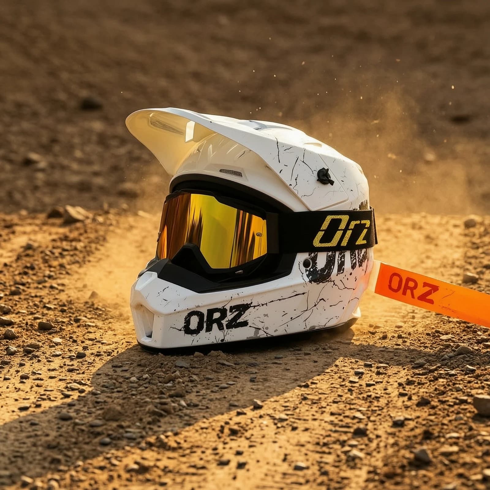 Motocross Helmet with Goggles Multi-Ventilated Dirt Bike Helmet with Goggles Lightweight Adjustable for Riders, Downhill Biking