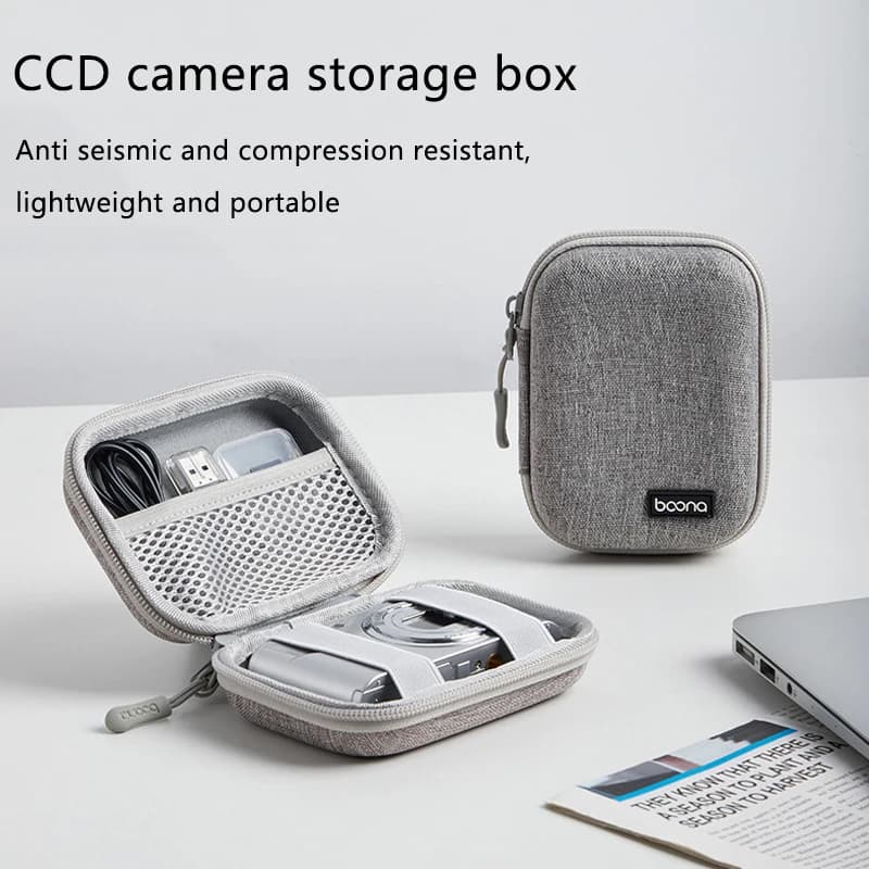 Scatola portaoggetti per fotocamera CCD Custodia antiurto per mini fotocamera EVA Custodia rigida per trasporto adatta per custodia per fotocamera