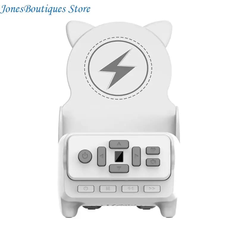 Supporto ricarica wireless da 15 W con altoparlante compatibile Supporto per telefono da tavolo multifunzionale per