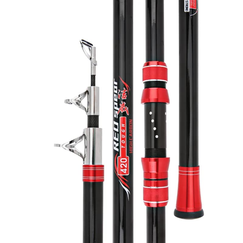 Pure Carbon Long-Cast Anchor Rod (Fishing Equipment) - 4.5m/4.2m, Large Guides, Fishing Rod