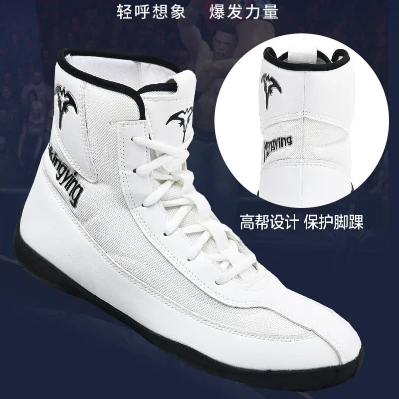 Popular Boxing Shoe Men Black White Weight Lifting training Big Boy Designer Sport Shoe Women Top Quality Wrestling Boots Unisex