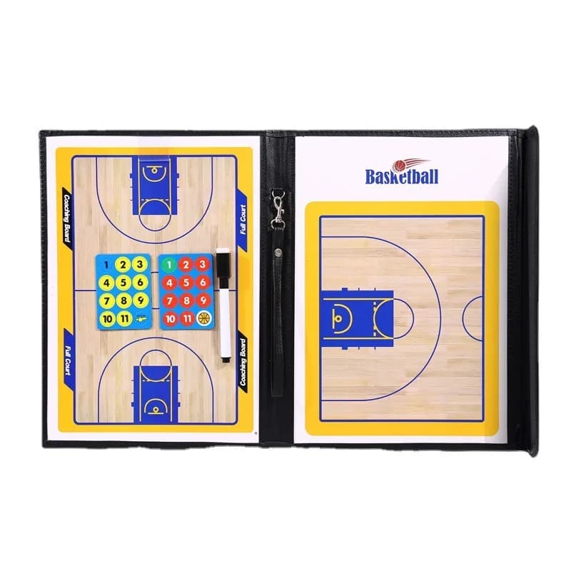 Basketball Coach Board Foldable Tactical 2 in 1Pen Magnetic Tactical Table for Basketball Magnetic Lock for Laptop Training