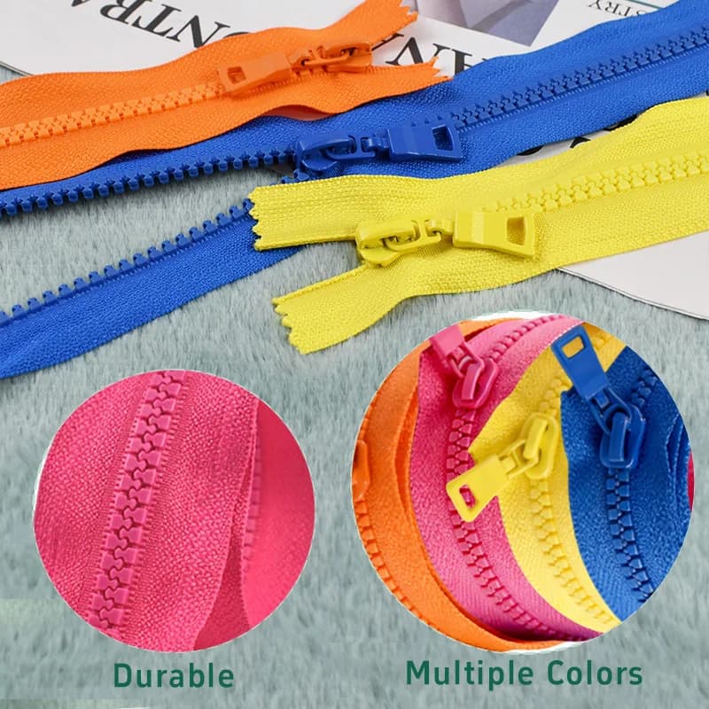2P 5 # Cerniere in resina Vestiti Pantaloni Close-End 15-25 cm Chiusura con zip Giacca Cappotto Decor Ziper Kit di riparazione Indumento Accessorio per cucire fai da te