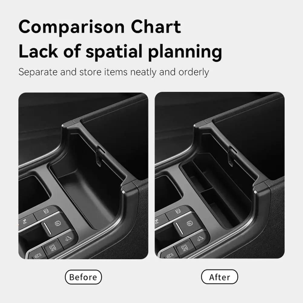 Per Kia Sorento 2021-2025 Console Centrale Scatola di Immagazzinaggio Organizzatore In Caso di Interni Bracciolo Accessori Scatola di Stoccaggio Auto Per V4O9