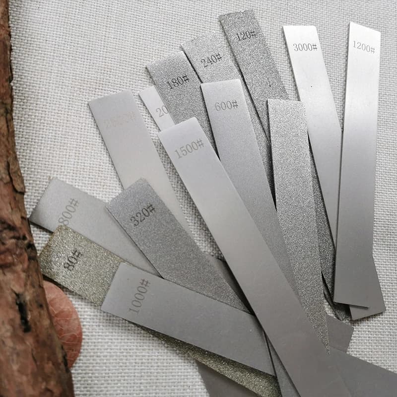 Pietra per affilare diamantata professionale senza base 80-3000 # Affilacoltelli con Grana Fine per Cucina, Falegnameria e Fai-da-Te