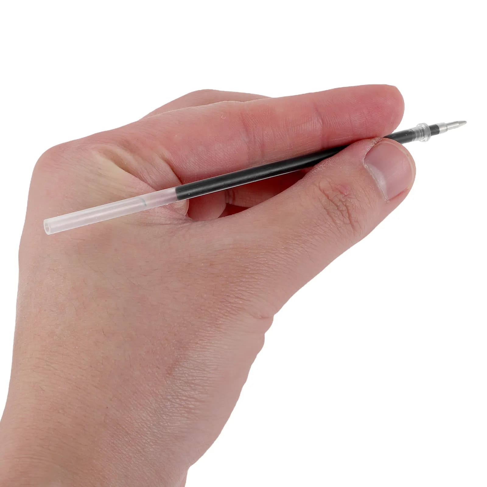 100 Pezzi Ricariche per Penne Gel Nere Punta Fine 0,5mm Inchiostro ad Asciugatura Rapida Scrittura Fluida per Studenti Ufficio Esami