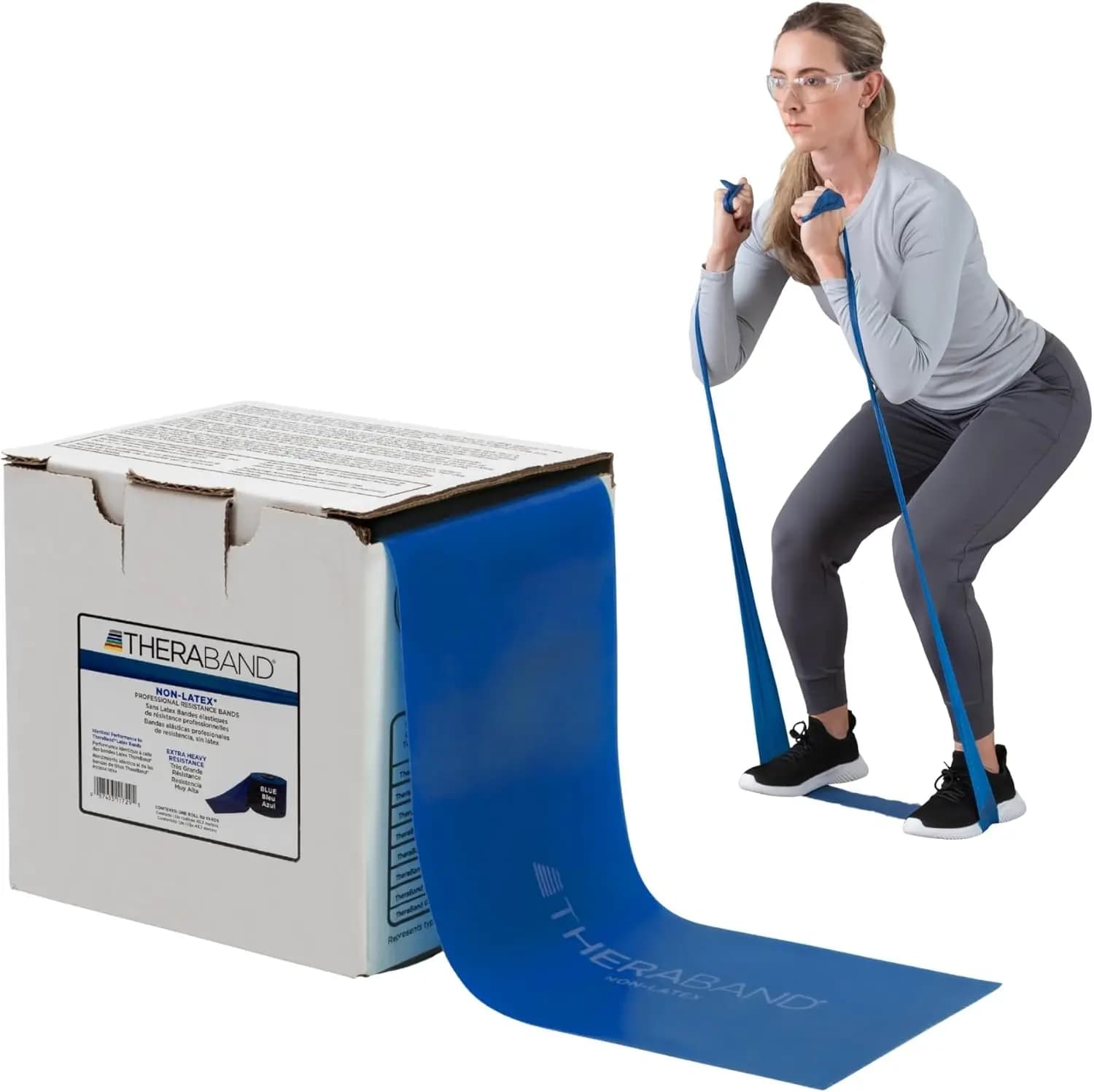 25 Latex Non-Latex Wheel for Total Body Exercises, Therapy, Pilates and Rehabilitation in Dispenser Box