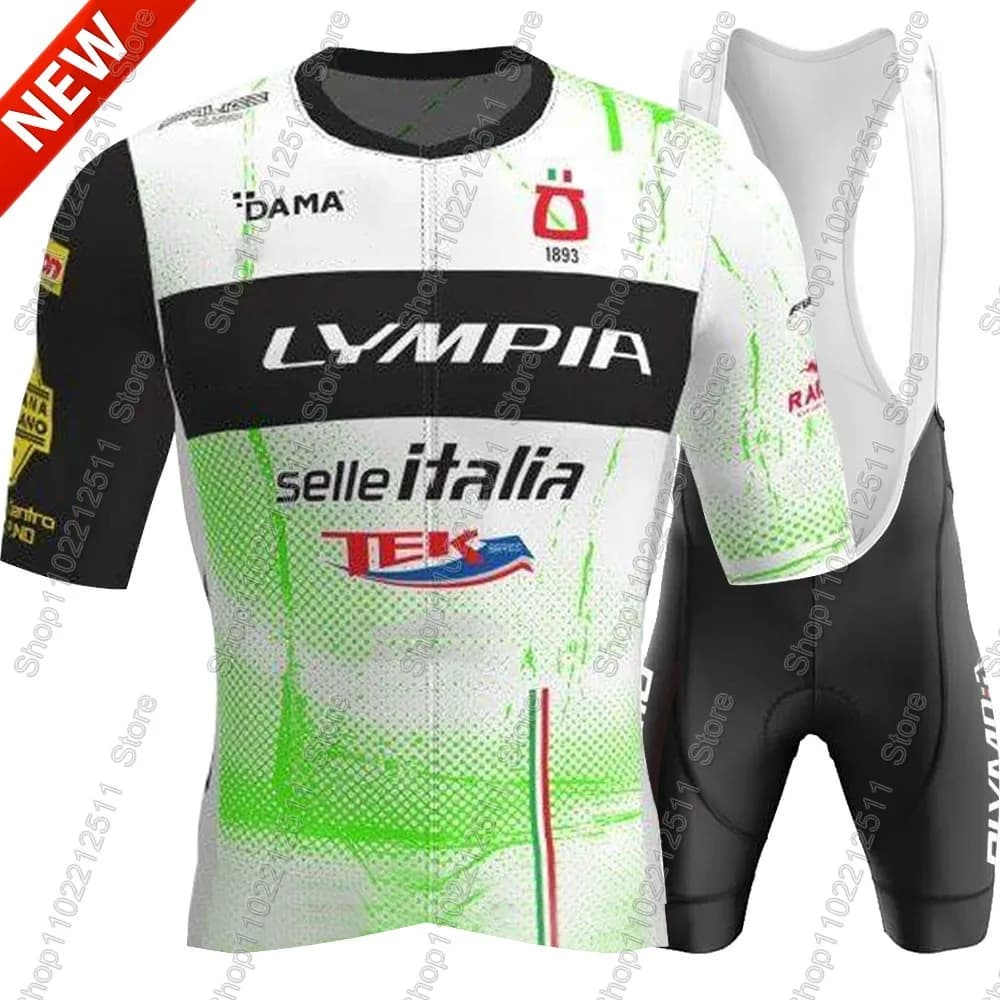 Completo Ciclismo Olympia-Italia 2026: Maglia e Salopette Estiva per Bici da Corsa e MTB