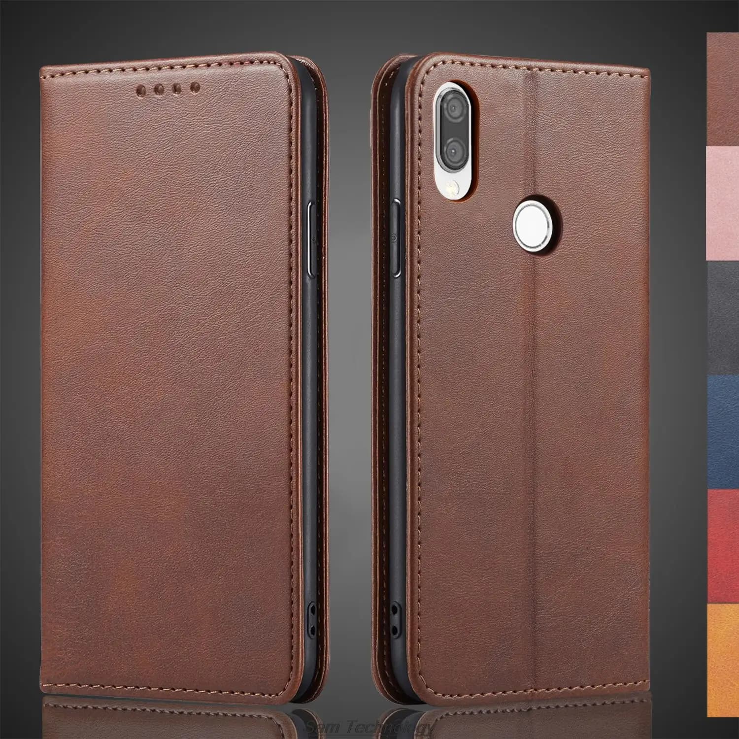 Custodia in pelle con attrazione magnetica per Xiaomi Redmi Note 7 Pro 7s Custodia con fondina Custodia a portafoglio Borse per telefono Fundas Coque