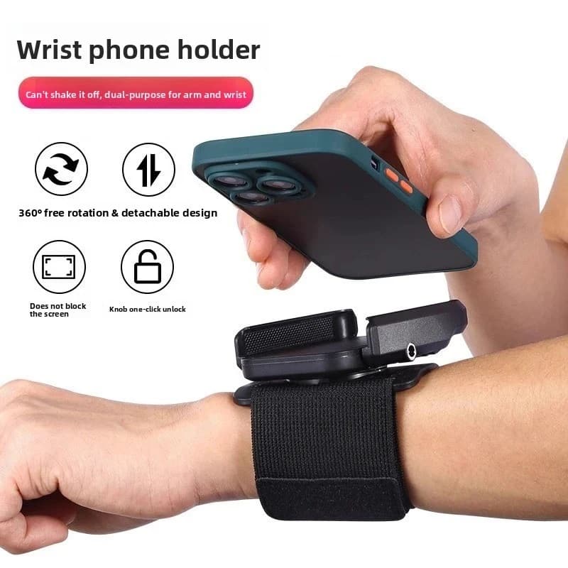 Wrist support for outdoor live streaming, anti-fall wrist brace for outdoor sports, running, and navigation