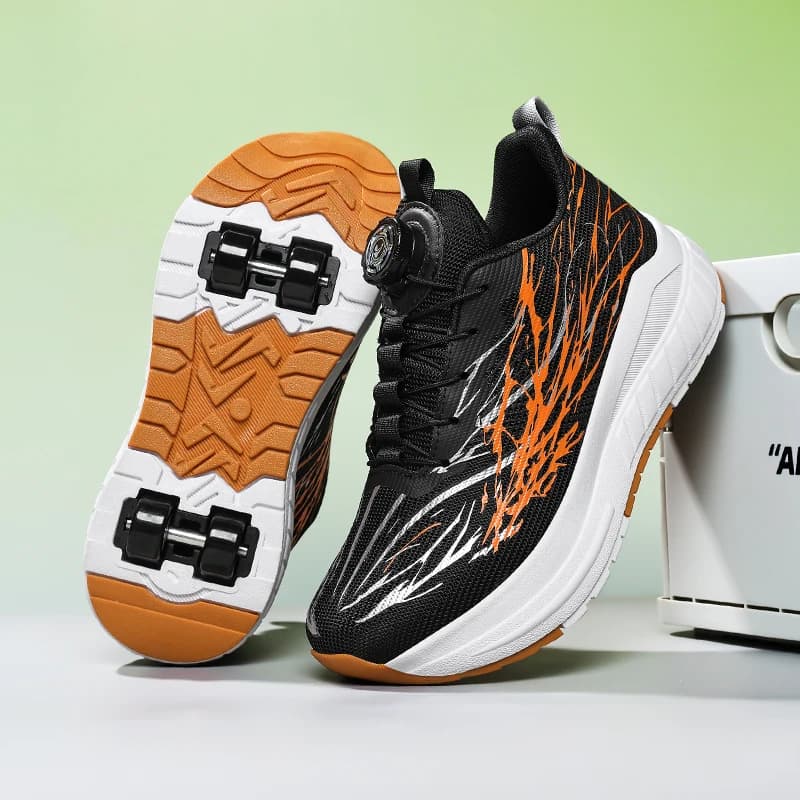 New Children'S Roller Skates Fashion Outdoor Sports Shoes Mesh Breathable Non-Slip Wear-Resistant Girls And Boys Gifts For Kids
