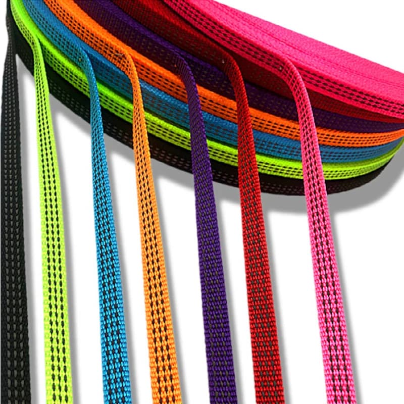 50 metri 3/8 "nastro riflettente tessitura 10mm borsa finiture accessori per cucire collare per animali domestici fai da te nero rosso verde lago blu rosa rosso