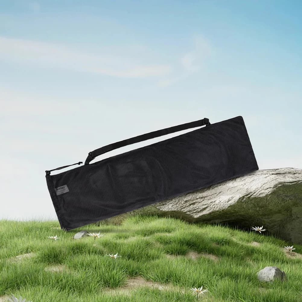 Borsa portaoggetti in rete per pagaie con tracolla regolabile, borsa per il trasporto e la conservazione di pagaie da kayak, organizer per pagaie da canoa