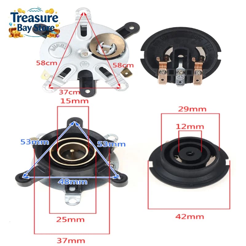 1/2/3/5 Sets Electric Kettle Thermostat Base Temperature Switch Connector Replacement Parts