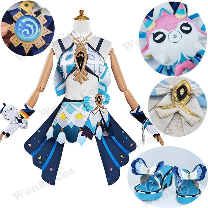 Gioco Impact Cosplay Natlan Mualani Costume Cosplay Mualani Scarpe per le donne Giochi di ruolo Comic Con Abiti Abiti
