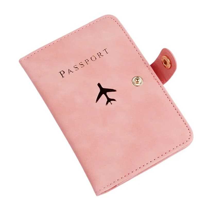 Custodia per passaporto Hasp in pelle PU da 1 pezzo con 3 slot per carte di credito ID aziendale Accessori da viaggio Custodia per passaporto Organizer