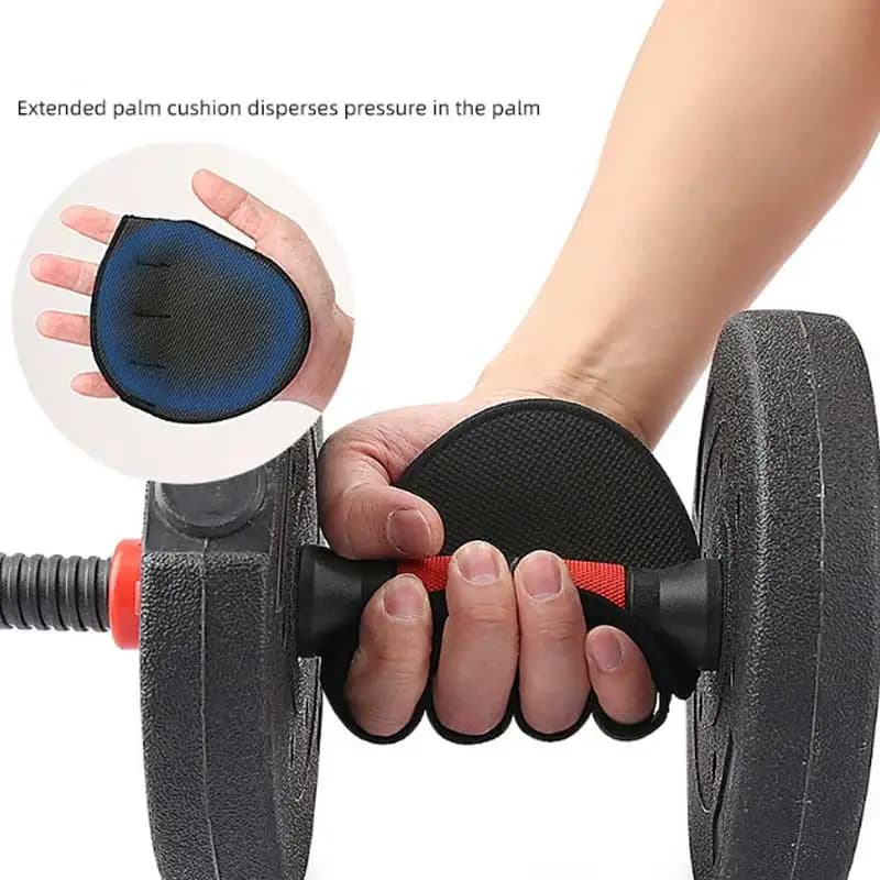 Fitness Gloves with four-tip bench, palm protection, pull upward, non-slip handlebars, exercises, wear-resistant gloves and anti-casulo