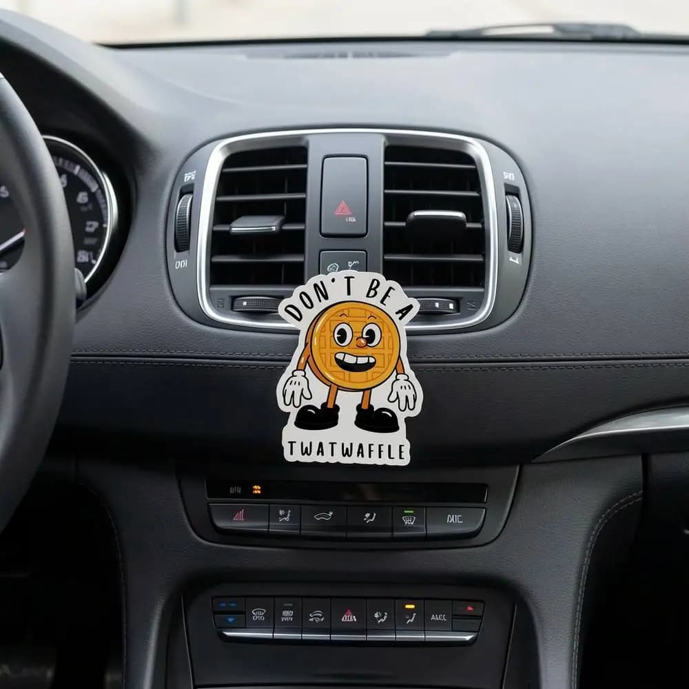 Elegant Car Perfume Diffuser with Wood Grain Finish Air Freshener Aroma Decor