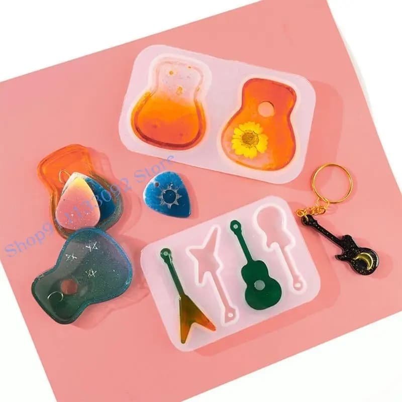H9ED Gioielli in resina a stampo silicone stampo fai da te orecchini in resina stampo pick art forniture artistiche
