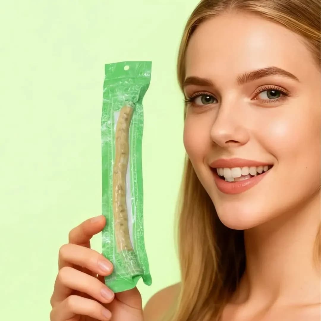 Bastoncino da Masticare Miswak 100% Naturale, Spazzolino Antico Mediorientale in Rami di Albero Arak per Sbiancamento Denti e Cura delle Gengive
