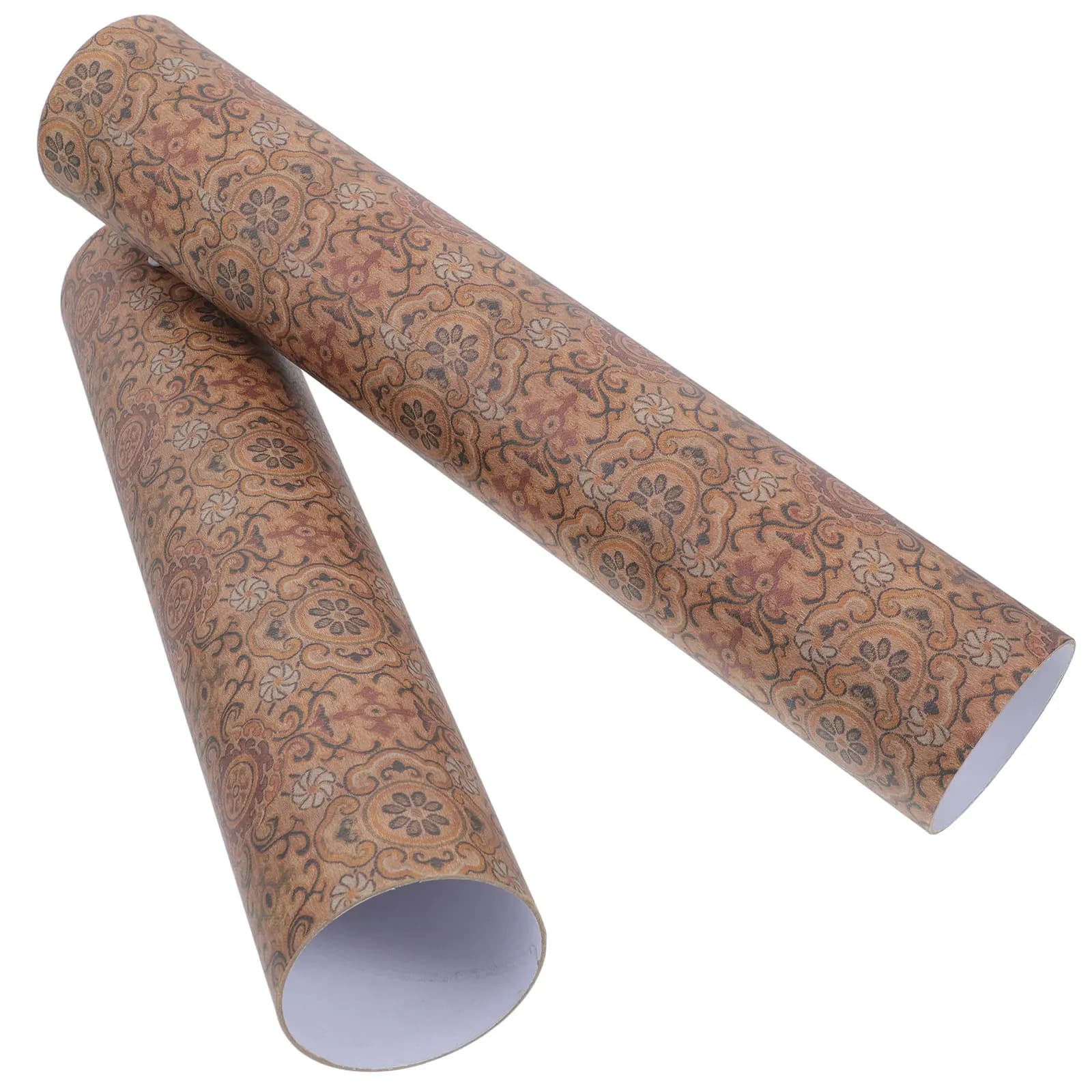Scatola portaoggetti a rotolo telescopica regolabile con diametro interno di 6 cm, stile floreale, per decorazioni, calligrafia, poster, viaggio