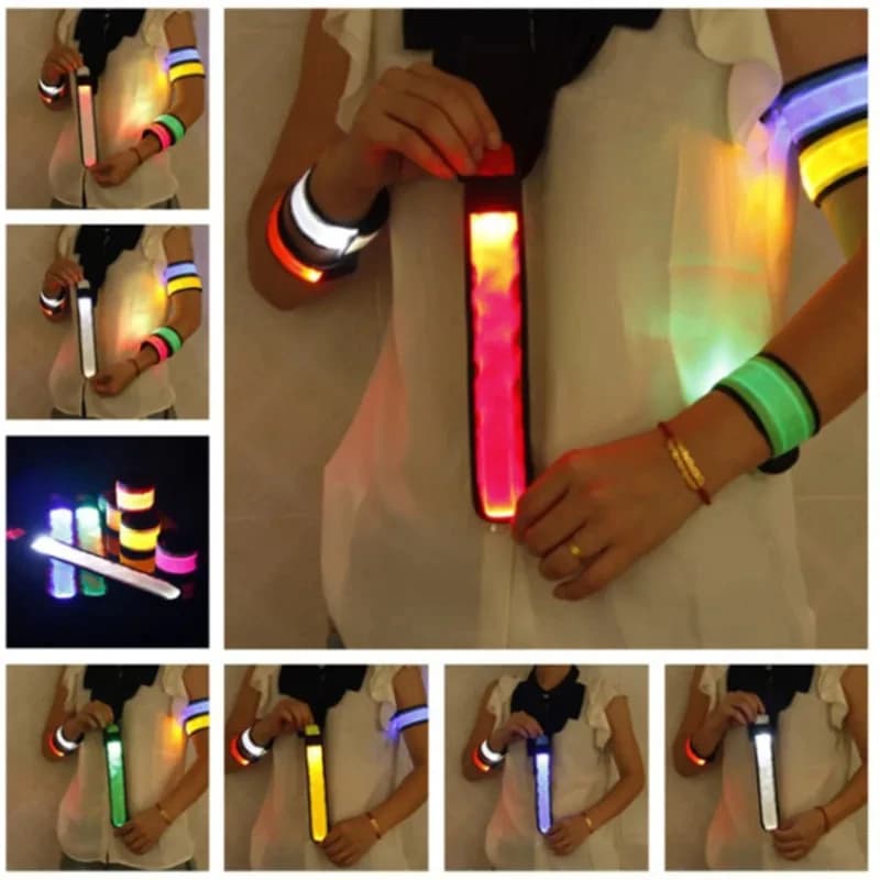 Outdoor Air Sports Night Racing Armband LED Light Safety Belt Armband Warning Pole Cycling Bicycle Feast Glow Prop