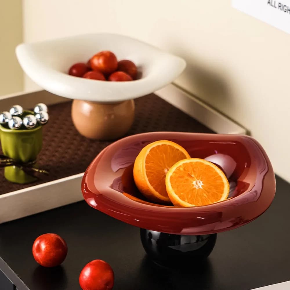 Cesto/Vassoio per Frutta Secca e Dolciumi, Versatile, con Texture Unica, Premium, Semplice, Elegante, di Alto Valore, per Uso Domestico