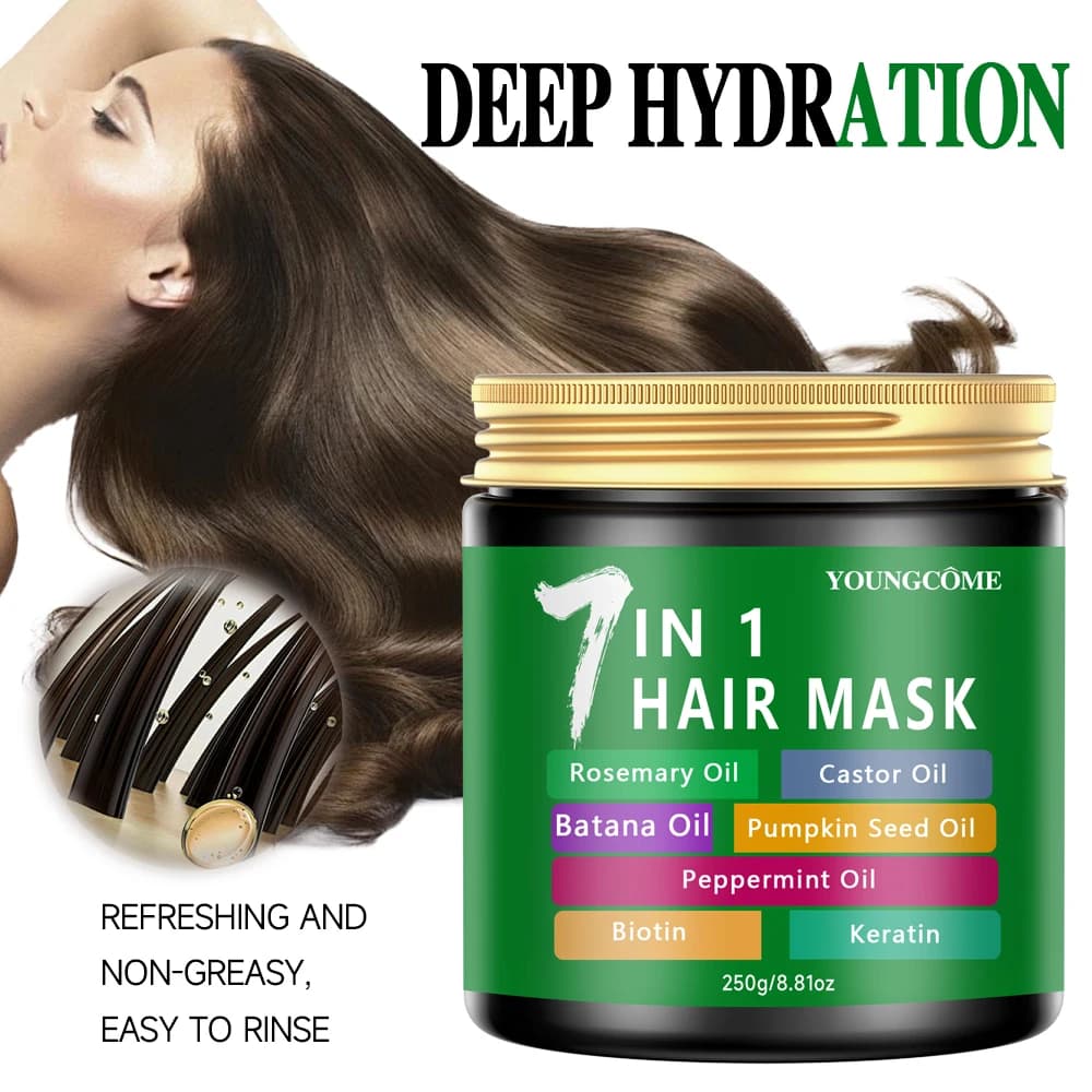 Keratin 250g smoothing hair mask Restores hair Softening Gloss Raddrizer Deep Repair Balm for hair dry and damaged cracks