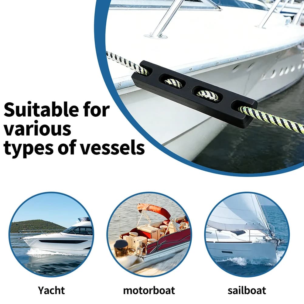 Marine Rope Guide for Yacht Boat and Sailboat to Protect Mooring Lines from Abrasion When Secured to Bollards or Railings