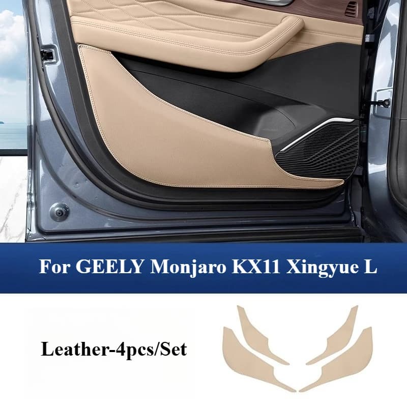 Per Grand Koleos/GEELY Monjaro KX11 Xingyue L 2025 Quattro Porte Anti-calcio Pad Zerbino Copertura Protettiva In Pelle Auto Accessori Modificati