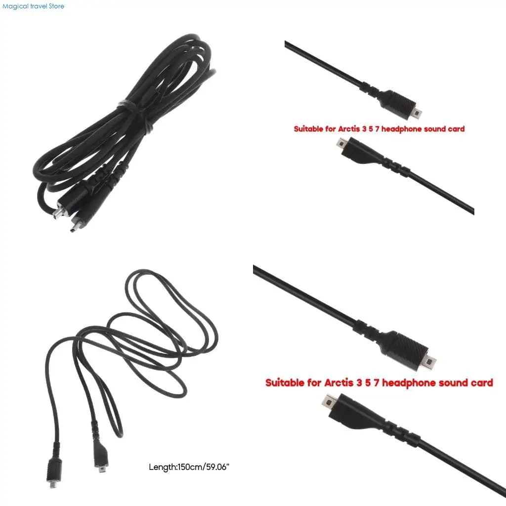 N2UB Replacement Sound Card Cable for Arctis 3 5 7 Gaming Headset USB Cable