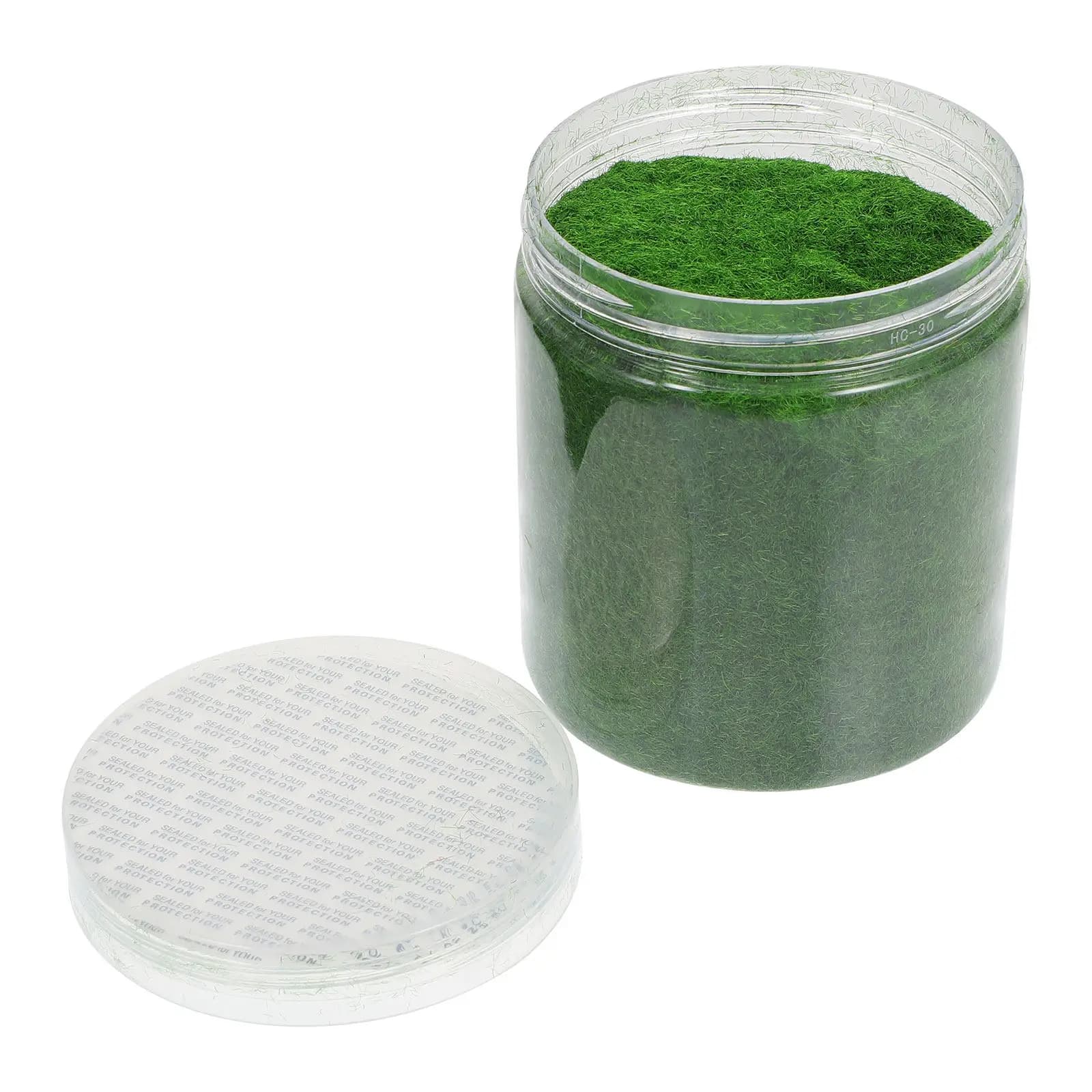 1 Bottle Simulation Lawn Powder Decor Artificial Plant Ornament Lifelike Fake Moss for DIY Landscape Building Prop Natural Green