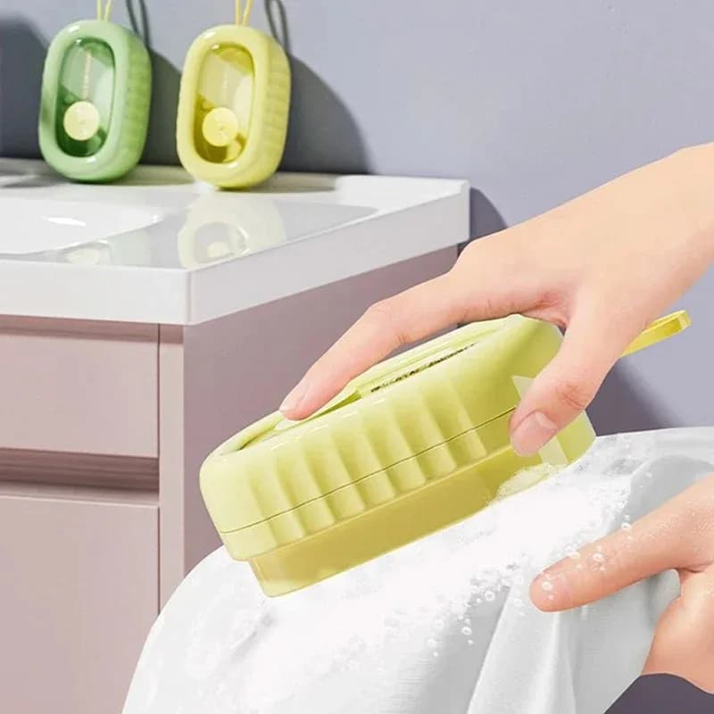 Soft Rubber Foaming Roller Laundry Brush Press Add Liquid Design Rich Foam Underwear Cleaner Multi Color Portable Travel Hotel E