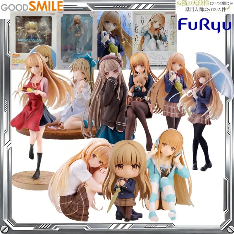 Good Smile Genuine Nendoroid FuRyu TENITOL TALL The Angel Next Door Spoils Me Rotten Anime Mahiru Shiina Action Figure Giocattoli Regalo