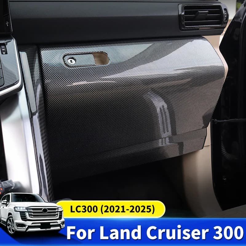 Per Toyota Land Cruiser LC300 J300 2021-2025 Co-Pilot Glove Box, Piastra di copertura della scatola di immagazzinaggio, Accessorio di aggiornamento interno Materiale ABS