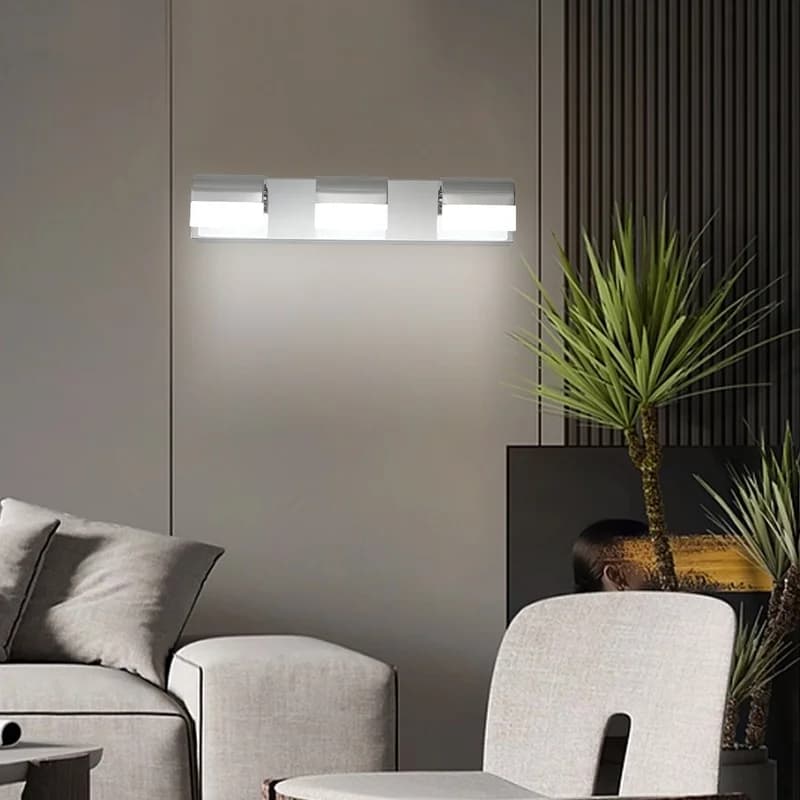 3-Light LED Vanity Lights for Bathroom Mirror Wall Lighting