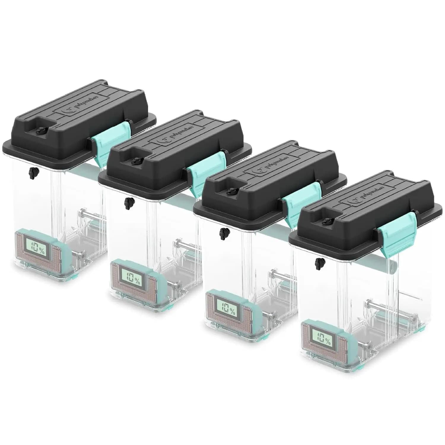 Set of 4 Storage Boxes With Airtight Closing and 3D Printing Protection, Compatible with PLA, ABS, TPU