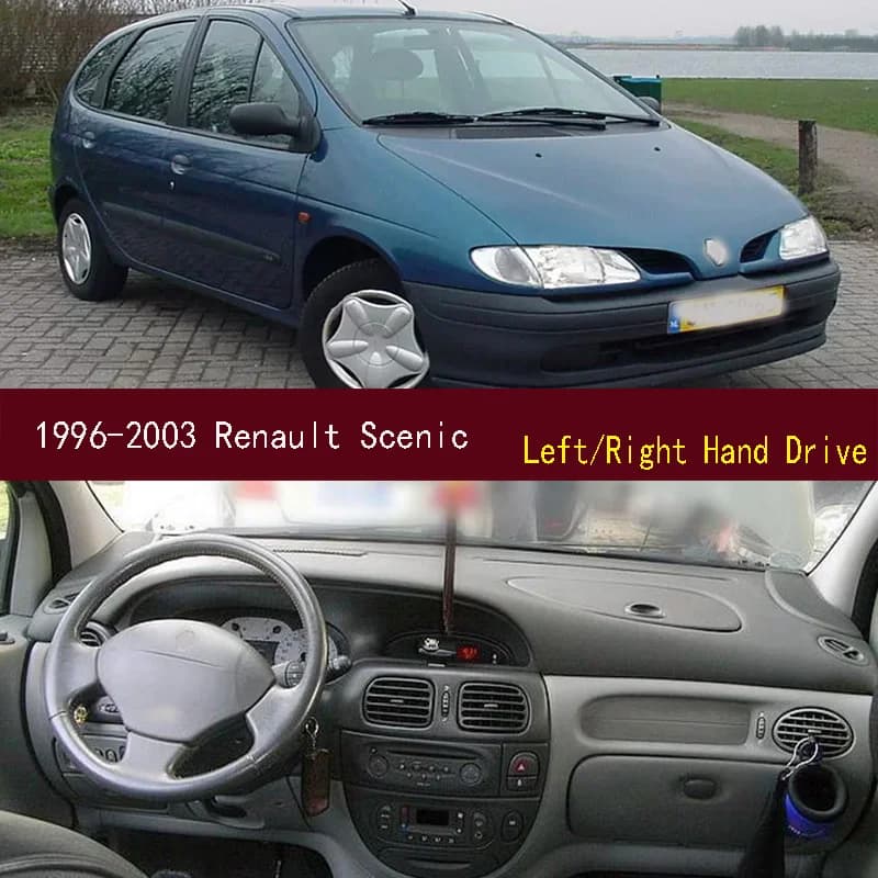 Per il 1996-2003 Renault Scenic I Dashmat Dash mat Cruscotto Copertura Pannello strumenti Protezione solare Pad Ornamenti