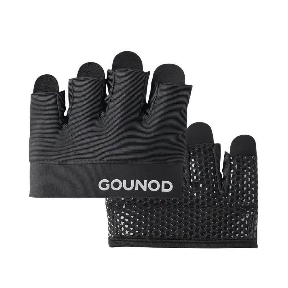 Cycling Gloves Mezze Dita Anti-slip Resistant to wear, 4 fingers Gym Gloves, Palm Protection, Breathable, Unisex Sports Gloves