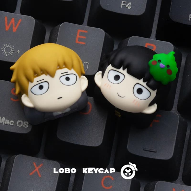 Mob Psycho 100 Shigeo Kageyama Point Anime Artisan 3D Copritasti Simpatico Cartoon Custom Original Keyboard for Mechanical Keyboard
