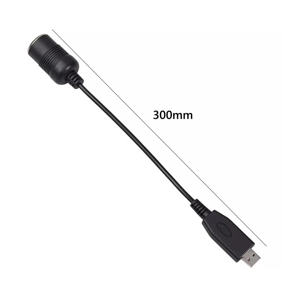 Dashcam parking monitor cable 30 cm 5 V USB 12 V male cigarette lighter socket for auto female cable power adapter