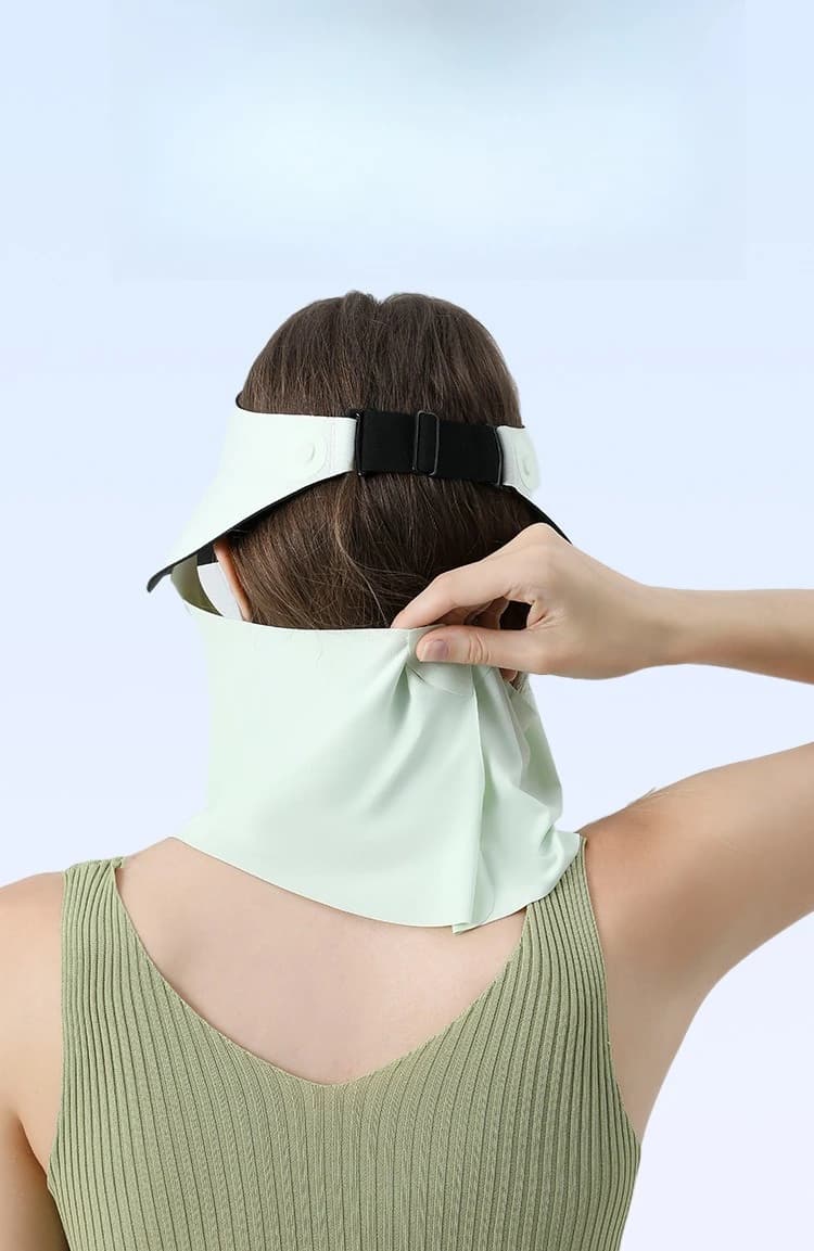 Cappello protettivo magnetico per il collo, cappello protettivo solare da donna, cappello protettivo solare per sport all'aria aperta, maschera protettiva solare per tutto il viso