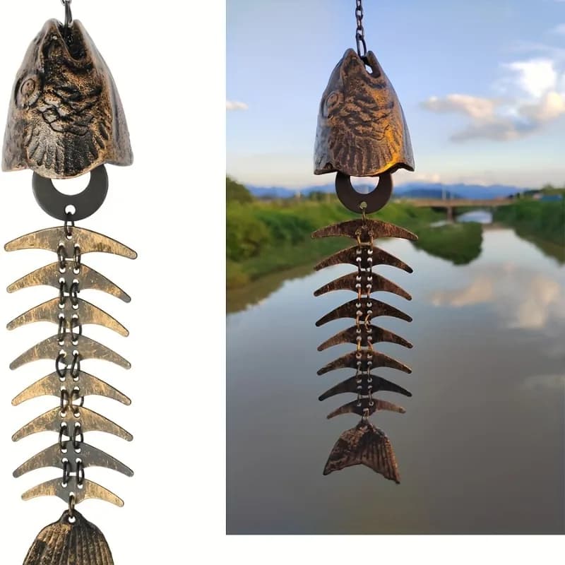 Japanese Retro Style Cast Iron Wind Chimes Garden Decorations Creative Art Home Decor Christmas Gifts