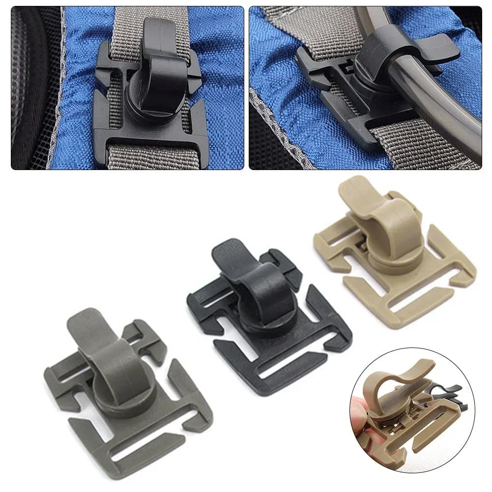 2 pcs clip for swivel drinking tube Spring moisturizing bladder pipe trap hose flexible weaving package water clip for bag
