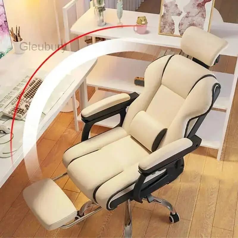 Sedia da Gaming Ergonomica Minimalista Premium con Poggiapiedi Mobile, Comoda e Estetica, per Ufficio e Gaming