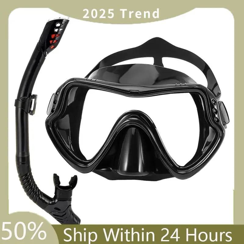 A35F New professional underwater mask Snorkeling set Silicone antifog glasses Glasses Pool equipment