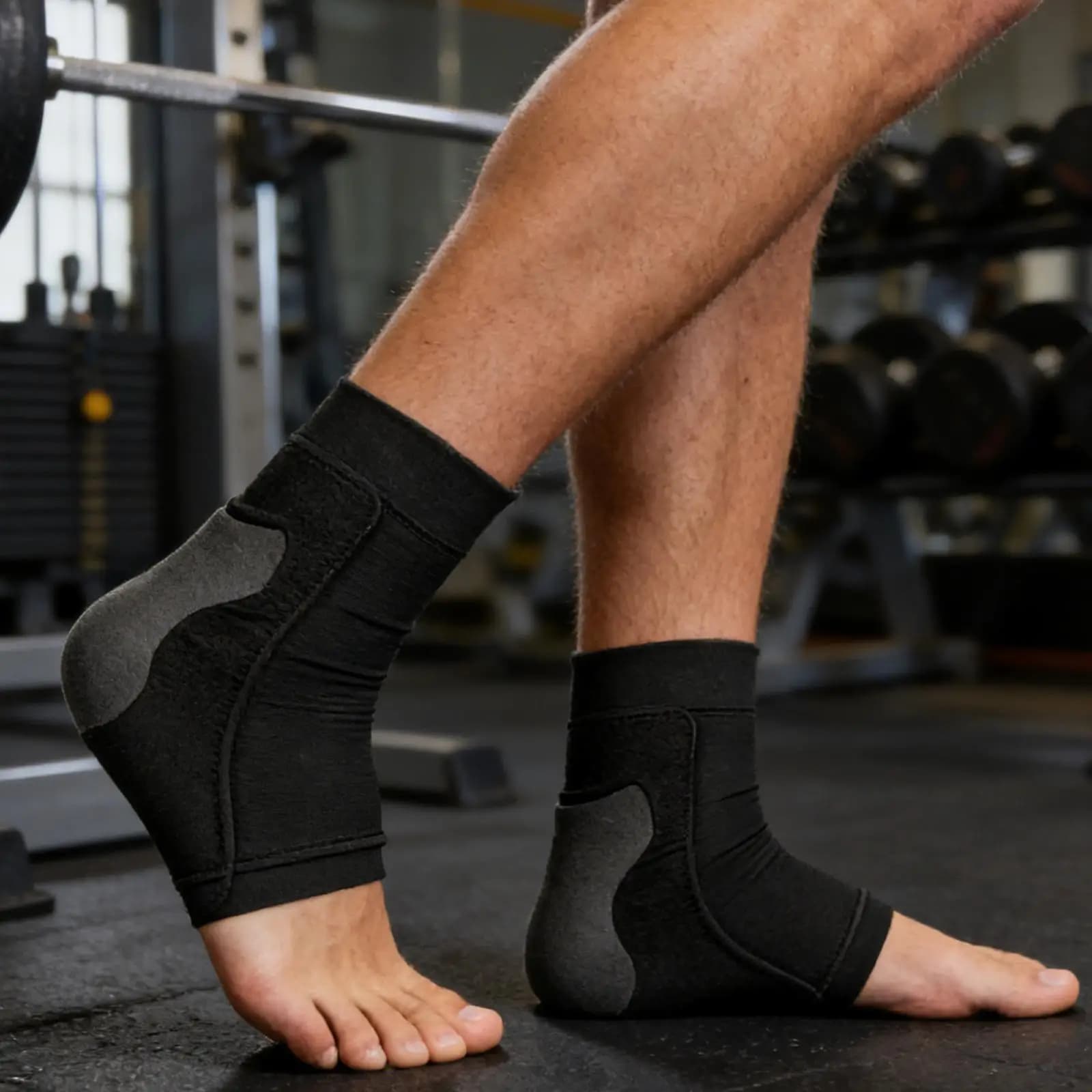 Calze a compressione per tallone, supporto per tallone e caviglia, per donne e uomini, per piedi screpolati, sollievo e cura del piede