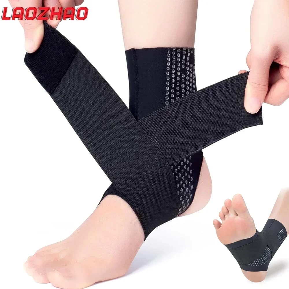 1 pezzo di calzini per tutore per caviglia, supporto per caviglia a compressione regolabile per uomo e donna, protezione sportiva per tutore per caviglia, stabilizza l'artrite dei legamenti